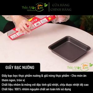 CUỘN GIẤY BẠC NƯỚNG ALU (size 30cm x 5m)