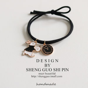 Adjustable Rabbit Clock String Bracelet Elastic Band Boyfriend Couple Loose Fashion Jewelry Hair Tie Original Design Gift