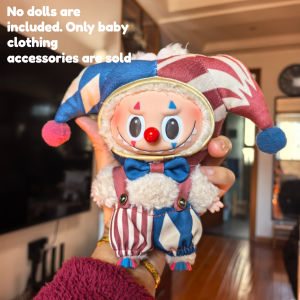 For Labubs V1 V2 V3 MINI V4 clown costume set Labub doll costume accessories and Christmas doll costume matching