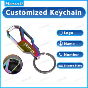 【Customized Keychain】Creative Personalized keychain Alloy Metal Keyring Custom Lettering - DZ07