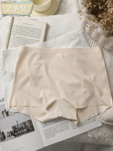 Ice Silk Seamless Comfortable Briefs And Shorts Two-In-One Lightweight Summer Underwear for Women Flat-Bottomed No Roll Edge