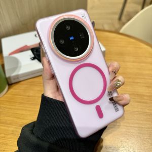 Slim Frosted Skin Feel Strong Magnetic Case for VIVO X300 Ultra Pro X100 X200 FE Mini Wireless Charger Hard PC Protect Cover
