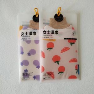 Non-Painful Ladies Exfoliating Bath Towel Fine Sand Back Scrubbing Bath Towel Shower Towel Cleaning Dust Away Grey