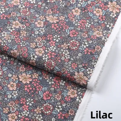 Summer Light Cotton Fabric DIY Floral Print Childrens Dress