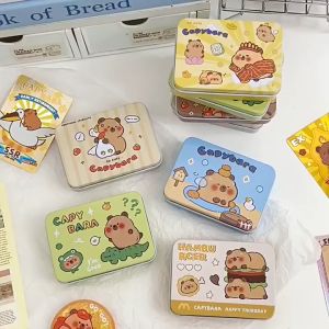Kapibara Small Tin Box Cute Tinplate Candy Jewelry Storage Box Capybara Gift Box Wedding Candy Box