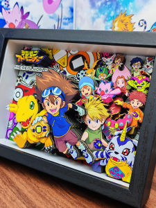 Poster Tranh 3D Digimon Anime Trang Trí Tùy Chọn Treo Tường Hay Để Trên Bàn Quà Tặng Sinh Nhật Tranh Trang Trí Đồ Họa