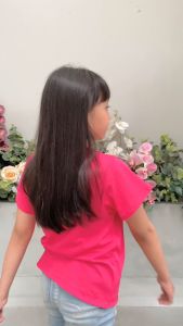 Kaos Anak Perempuan / Cowok Lucu Bahan Katun 24 S Usia 0-8 Tahun ber SNI 4087