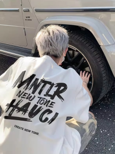 Heavyweight Pure Cotton Short Sleeve T-Shirt Mens Summer New Oversize Loose Top American Trendy Brand Half Sleeve Body T-Shirt