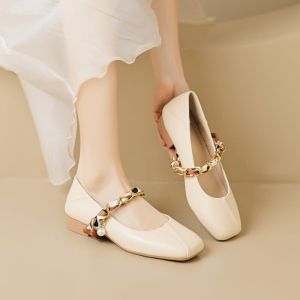 MIFEI | French Mary Jane Low Heel Flat Shoes
