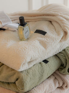 Thickened Flannel Winter Bed Canopy Single Piece Coral Fleece Anti-slip Fixed Bed Cover Warm Milk Velvet Embroidered Bed Skirt