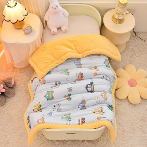 Class a Knitted Cotton Bean Bean Blanket Thickened Nursery Quilt Four Seasons Baby Bedding Machine Washable Temperature Control
