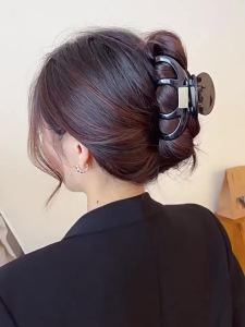1/4pcs ZYFHTT Simple Acrylic Large Hair Clip Claw for Women Elegant Shark Clip Fashion Girl Hair Clamp hair accessory