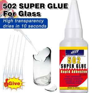 1-15 PCs 502 Super glass glue: Quick-setting cyanoacrylate adhesive for leather rubber wood and metal precision bonding strong transparent and invisible liquid glue includes a dispenser.
