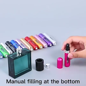 5ml Portable Mini Refillable Perfume Bottle Spray Scent Pump Empty Cosmetic Container Spray 迷你携带香水瓶