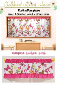 Chalk Board/Blackboard Cover Curtain and Valancer School Curtain/ Classroom Curtain