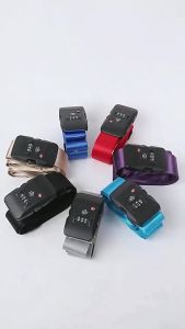 SG [IN STOCK]Adjustable Password Lock Anti Theft Customs Luggage Straps Travel Suitcase Cross Belt Band Suitcase Rope Straps Travel Accessories