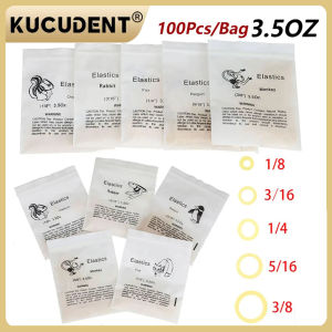 100Pcs/Bag Dental Orthodontic Rubber Bands Ortho Elastics Rings Latex for Teeth Braces Non-toxic Tool 3.5OZ Dentistry Materials