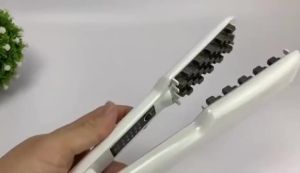 Ceramic Hair Volumizer Straightener with LCD Display Electric Hair Crimper Iron Household Application