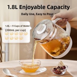 Bear | Bear Health Pot Electric Glass Water Kettle Multifunctional Home Use Tea Brewing One Piece Heating YSH-C18Z5 from China
