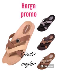 sandal model jepit tali silang untuk wanita