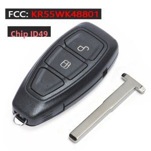 Chìa Khóa Điều Khiển Từ Xa Thông Minh KEYECU 434 MHz Dành Cho Ford Focus C-Max Mondeo Kuga Fiesta B-Max Với Chip ID49/ ID83 Được Chứng Nhận FCC