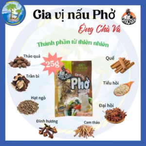 [COMBO 15 GÓI X25G] GIA VỊ NẤU PHỞ ÔNG CHÀ VÀ