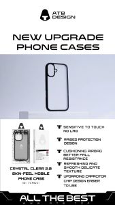 ATB TCP022 16 16PLUS 16PRO 16RPOMAX Crystal Clear  2.0 Skin Feel Anti-Shock Case (ATB TCP022)
