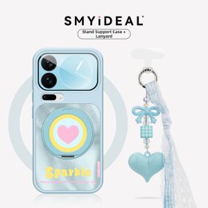Smyideal | Magnetic Heart Design Rotating Stand Phone Case for Xiaomi