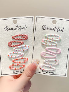 Mini Colorful Polka Dot Non-Damaging Baby Hair Clips