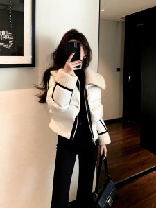Unique Elegant French Style Cotton Padded Thick Jacket