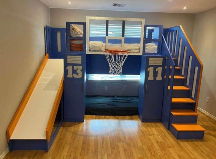 Basketball Bunk Bed with slide Lazada PH