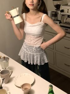 Váy Lưới Mùa Hè in Hình Ngôi Sao Too Spring Girl Cổ Chữ U Không Tay Váy Midi Phong Cách Thường Ngày Cho Nữ