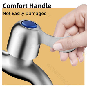 304 Stainless Steel Wall Mouhted Kitchen Faucet Garden Water Tap Can Connect To Washing Machine