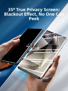 Full Cover Protection Privacy Screen Filter Tempered Glass Film for Samsung S24 Ultra S23 plus S22U S21 Galaxy Note20