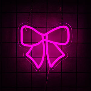 Bow Series Neon Sign For Wall DecorLed Neon Light For BedroomLiving RoomGame RoomPartyBirthdayWedding DecorBeauty Nail