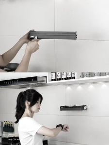 Suction Cup no drilling Bathroom kitchen Rack Towel Rack ToiletStorage Rack 厨房浴室架