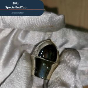 Curtain Rod End Cap (13mm) Brass or Silver Curtain Rod End