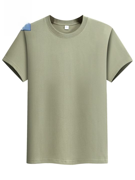 Lormen%20Men's%20Fashion%20round%20Neck%20Short%20Sleeve%20T-Shirt%20Pure%20Cotton%20Lightweight%20Loose%20Summer%20Top%20Antibacterial%207A%20Youth%20Casual%20-%20Image%205