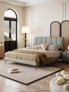 Minimalist Modern Italian Thin Bedhead Double Bed