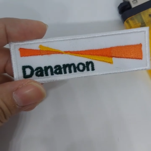 02BANK3 DANAMON logo patch emblem bordir iron on