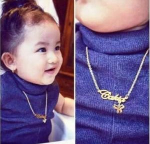 KALUNG NAMA (ANAK) LAPIS EMAS