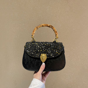 Designer Bamboo Node Genuine Leather Handbag Womens Shoulder Crossbody Bag Fashionable Spring Summer New Arrival