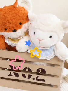 [Ready Stock] PLAYMART Kindergarten Sheep Fox Elephant Plush (40cm) Anak Patung Comel Lembut Hadiah Budak Soft Toy