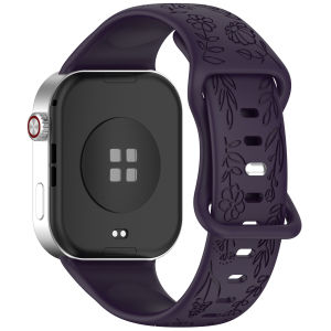 Dây Đeo Silicon Khắc Hoa Văn Dành Cho Redmi Watch 4/5/6 Xiaomi MiBand 10Pro/9Pro/8Pro Dây Đeo Tay Mềm Mại Tương Thích Với Nhiều Mẫu Máy.