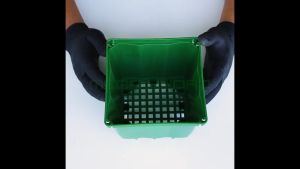 Grow Pot 6 นิ้ว กระถางปลูกต้นไม้พลาสติก ระบายอากาศได้ดี ใช้กับถาดรดน้ำได้ กระถางพลาสติกสีเขียว