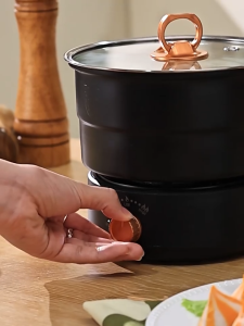 1.6L dormitory foldable electric hot pot electric cooking pot travel small portable multifunctional electric hot pot split instant noodle pot