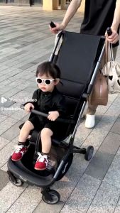 Xe đẩy du lịch gấp gọn cho bé LECOCO T2 PRO CAO CẤP thiết kế Ý ngả nằm cho trẻ sơ sinh đến 5 tuổi trọng tải đến 50kg