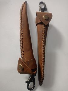 Sarung tempat pipa kulit asli hand made ukuran 14 cm