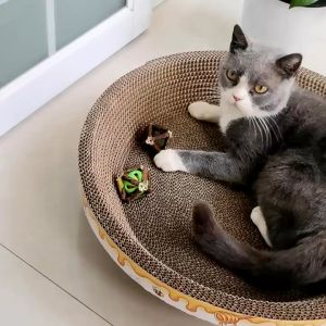 ลับเล็บแมวเนื้อเยื่อของเล่นแมว รูปและเครื่องมือที่นอนแมวไปในตัวแข็งแรงทนทานดี