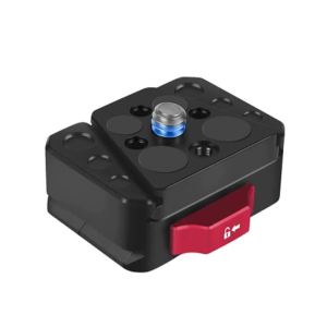 Quick Release Plate Stabilizer Mount Fast Insall Switch Tripod Adapter for Gopro Insta360 Osmo Action Pocket Stand Backpack Clip